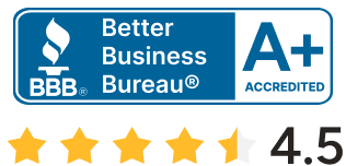 Better Business Bureau 4.5 Stars