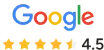 Google Reviews 4.5 Stars